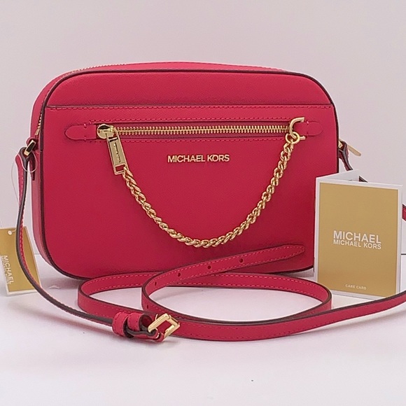 MICHAEL KORS
Jet Set Large Saffiano Leather Crossbody Bag
ELECTRIC PINK
NWT - Picture 1 of 16